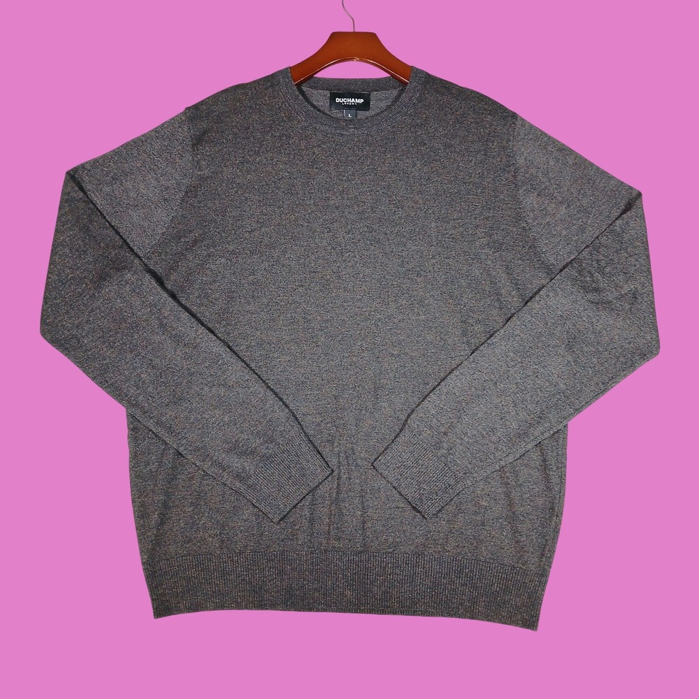 Duchamp London Crewneck Sweater Mens Large Wool Blend Casual